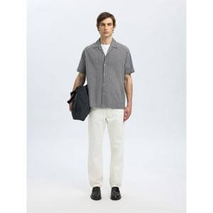Selected Homme Relaxed Ace Seersucker Short Sleeve Shirt
